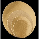 Tortaalátét 30 cm arany, fodros szélű, prémium