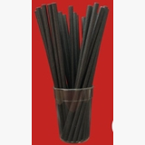Szívószál papír fekete 8x230 mm 100db/csg