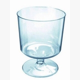 Műanyag talpas borospohár 170 ml 10 db/csg